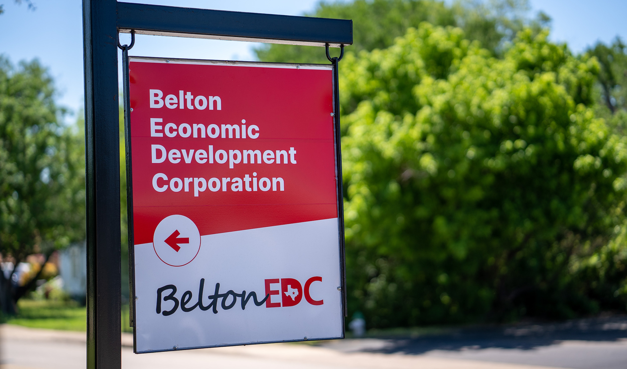 Belton Economic Development street sign
